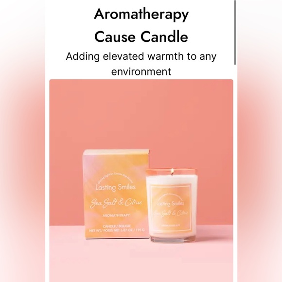 Lasting Smiles Sea Salt & Citrus Candle - Picture 5 of 6